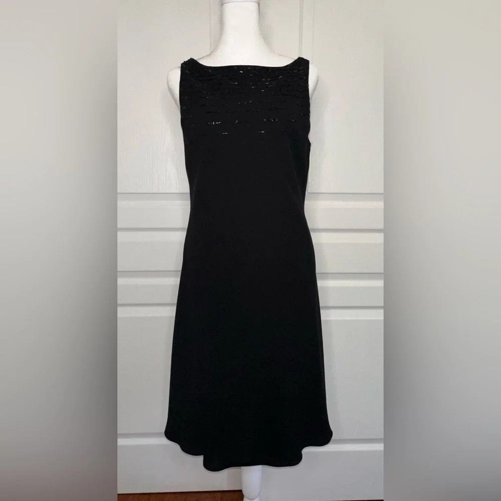 jones new york black cocktail dress Jones New York Black Cocktail Party Sleeveless Dress Sz 12- Pre-Owned